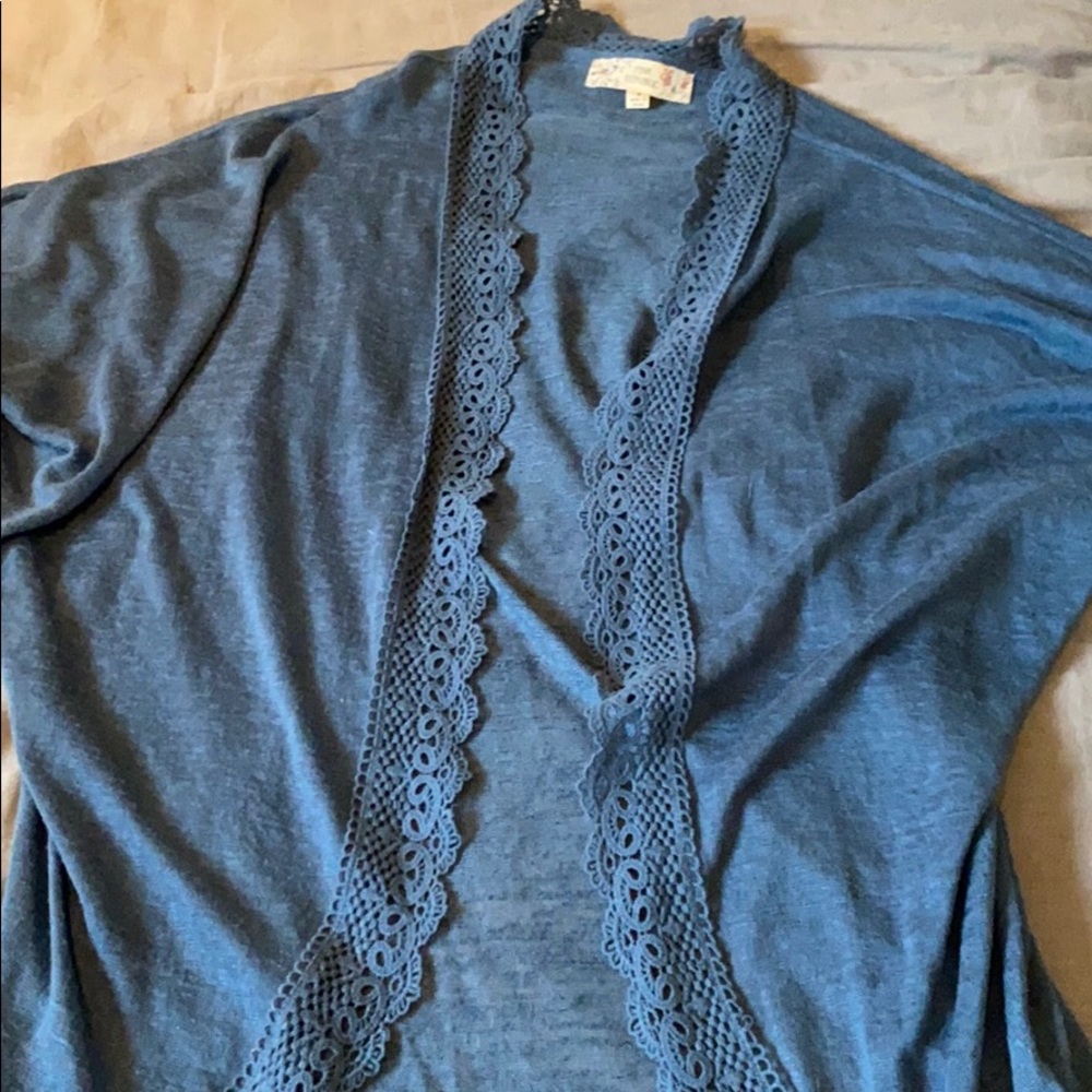 Blue cardigan